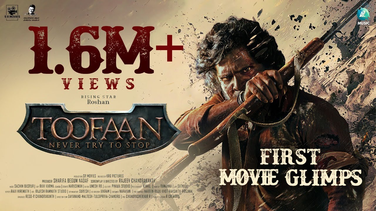 TOOFAAN First Movie Glimpse | Roshan | R.Chandrakanth | Anusha Rai | Ashwin Hassan