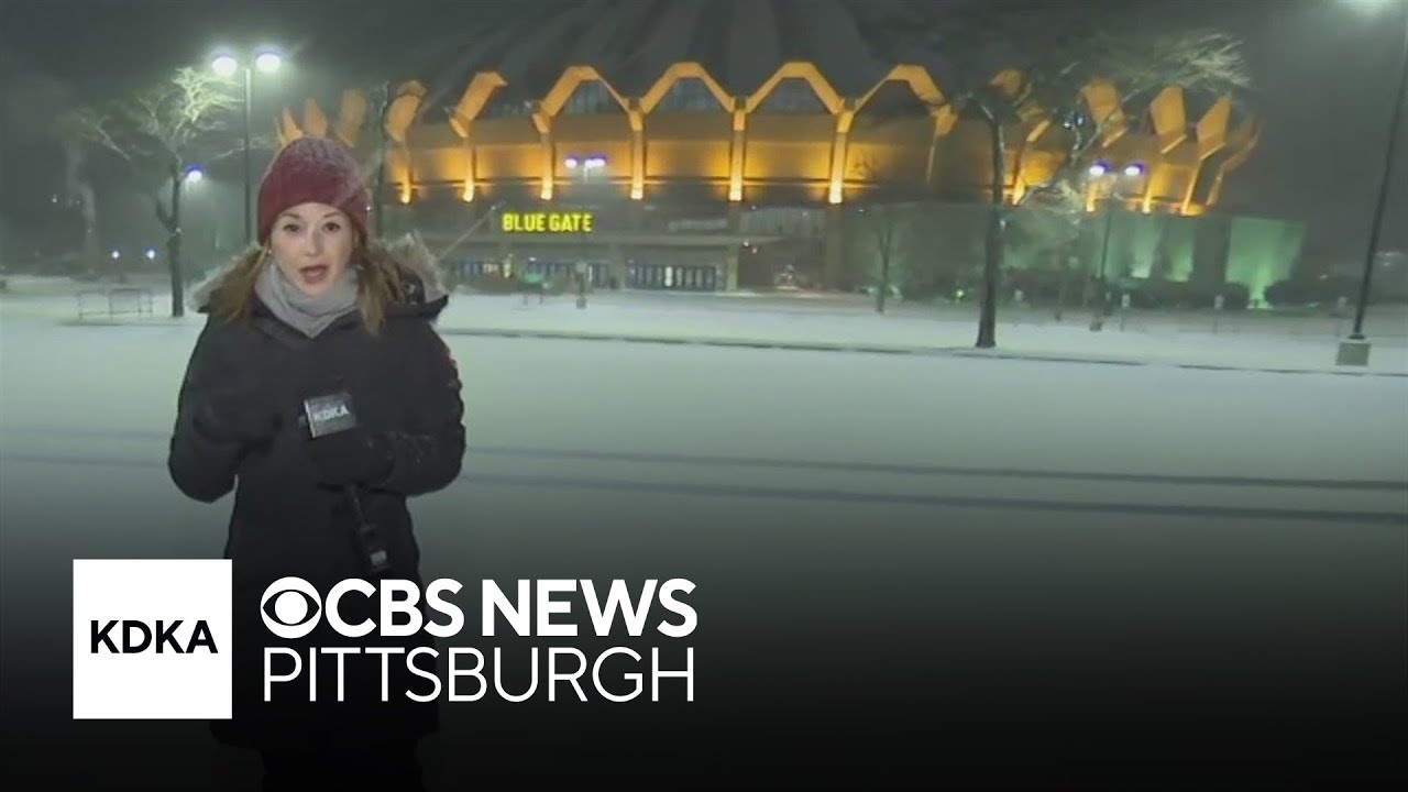 Morgantown, West Virginia getting hit with heavy snowfall