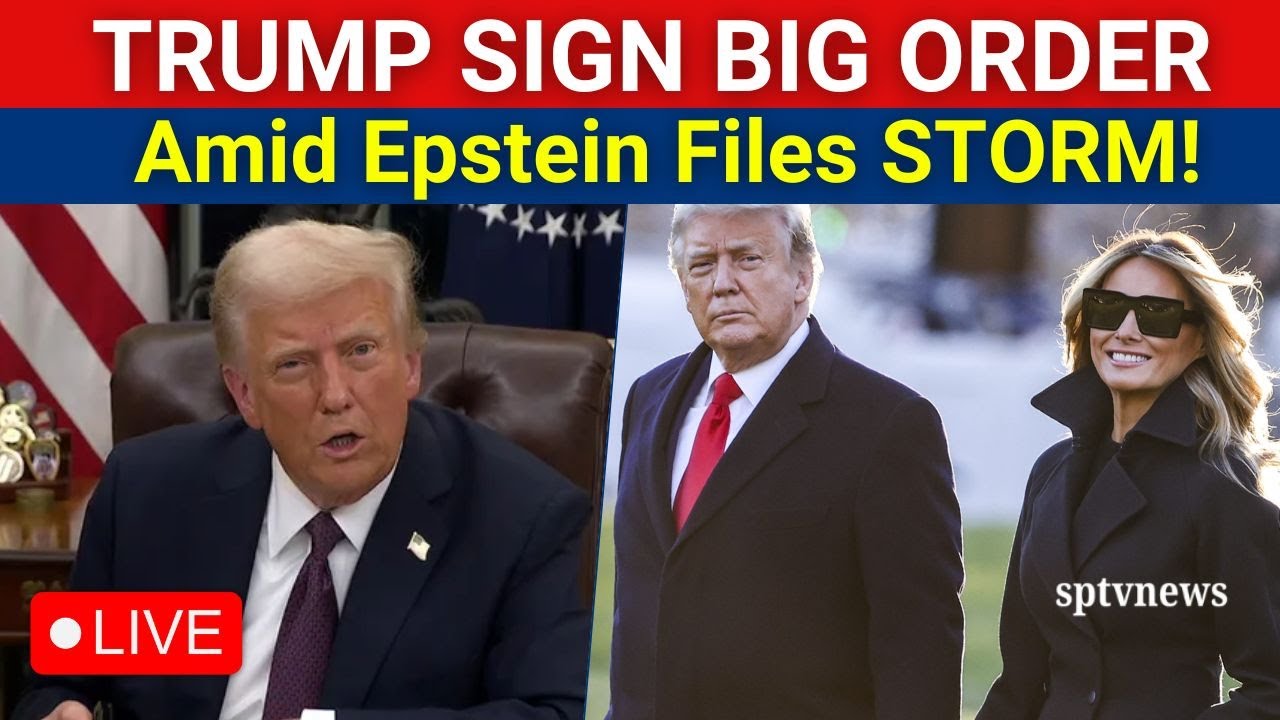 TRUMP LIVE: POTUS & Melania SIGN Foster Care Order Amid Epstein File CHAOS | US News | Epstein Case