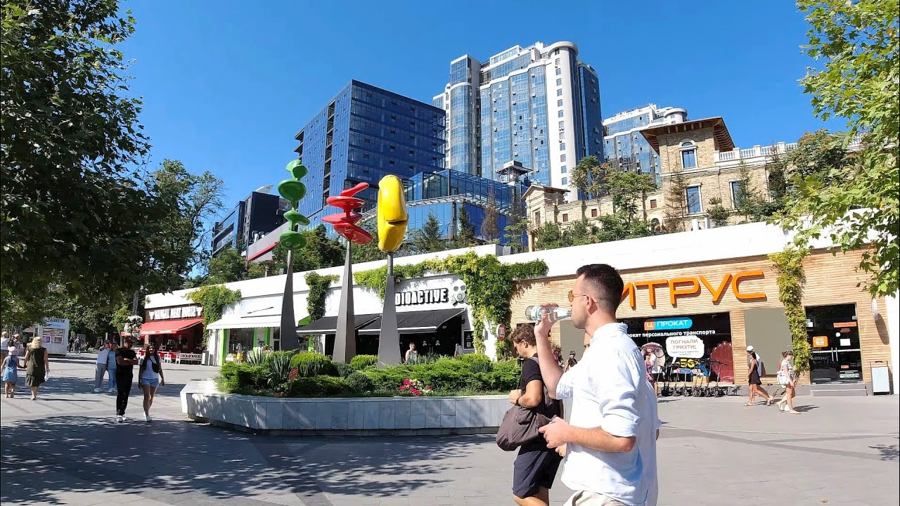 🇺🇦 Прогулка по Пляжу АРКАДИЯ в Одессе, Украина