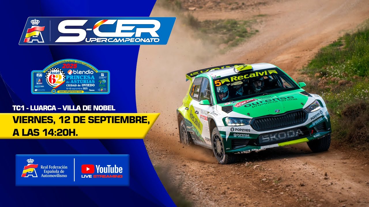 En directo: TC1 | Rallye Blendio Princesa de Asturias - Ciudad de Oviedo 2025