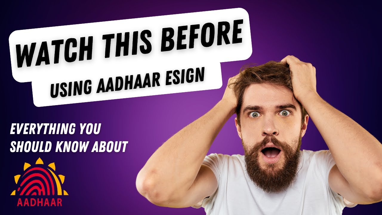 Aadhaar eSign Explained: A Beginner's Guide to India's Digital Signature Revolution. #esign