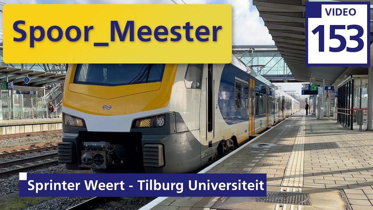 (4K) #Railway #Cabview NS #train | Rij mee in de sprinter van Weert naar Tilburg Universiteit (153)