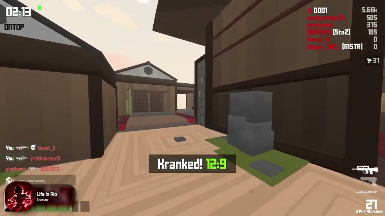 3rd Quad Nuke || KRUNKER!!! || 102-0 || Famas