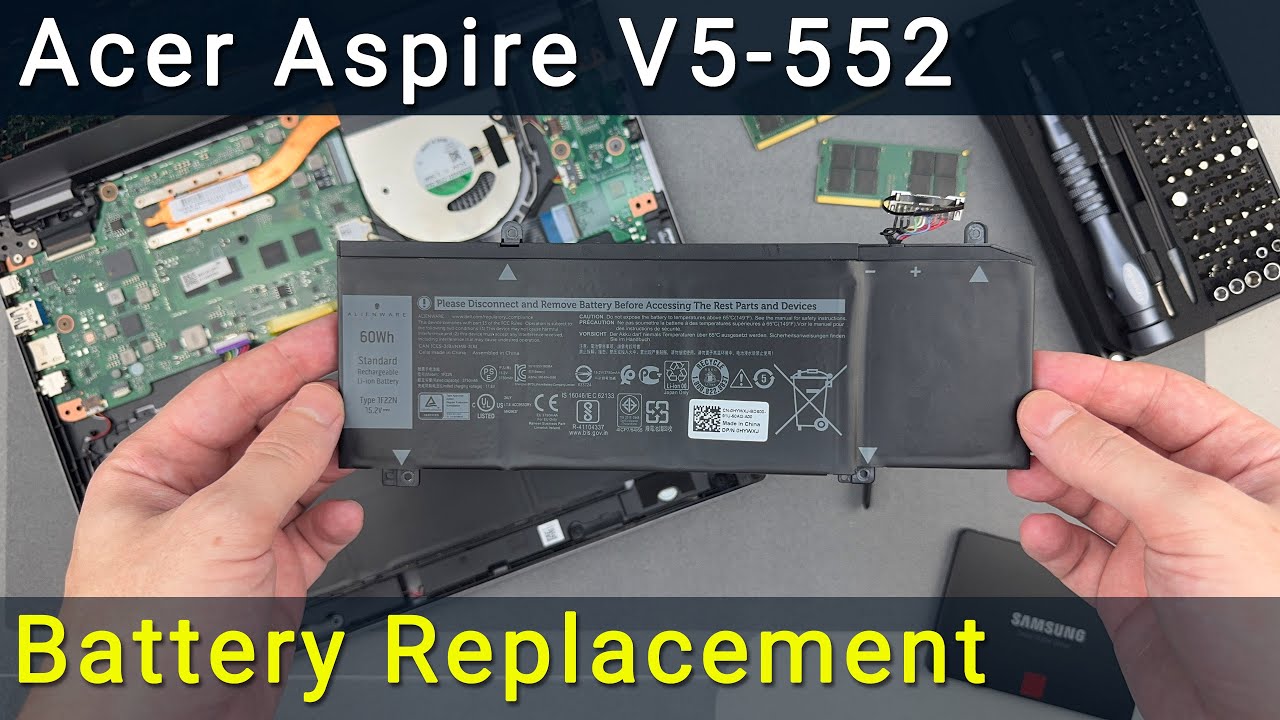 Замена батареи в ноутбуке Acer Aspire V5-552
