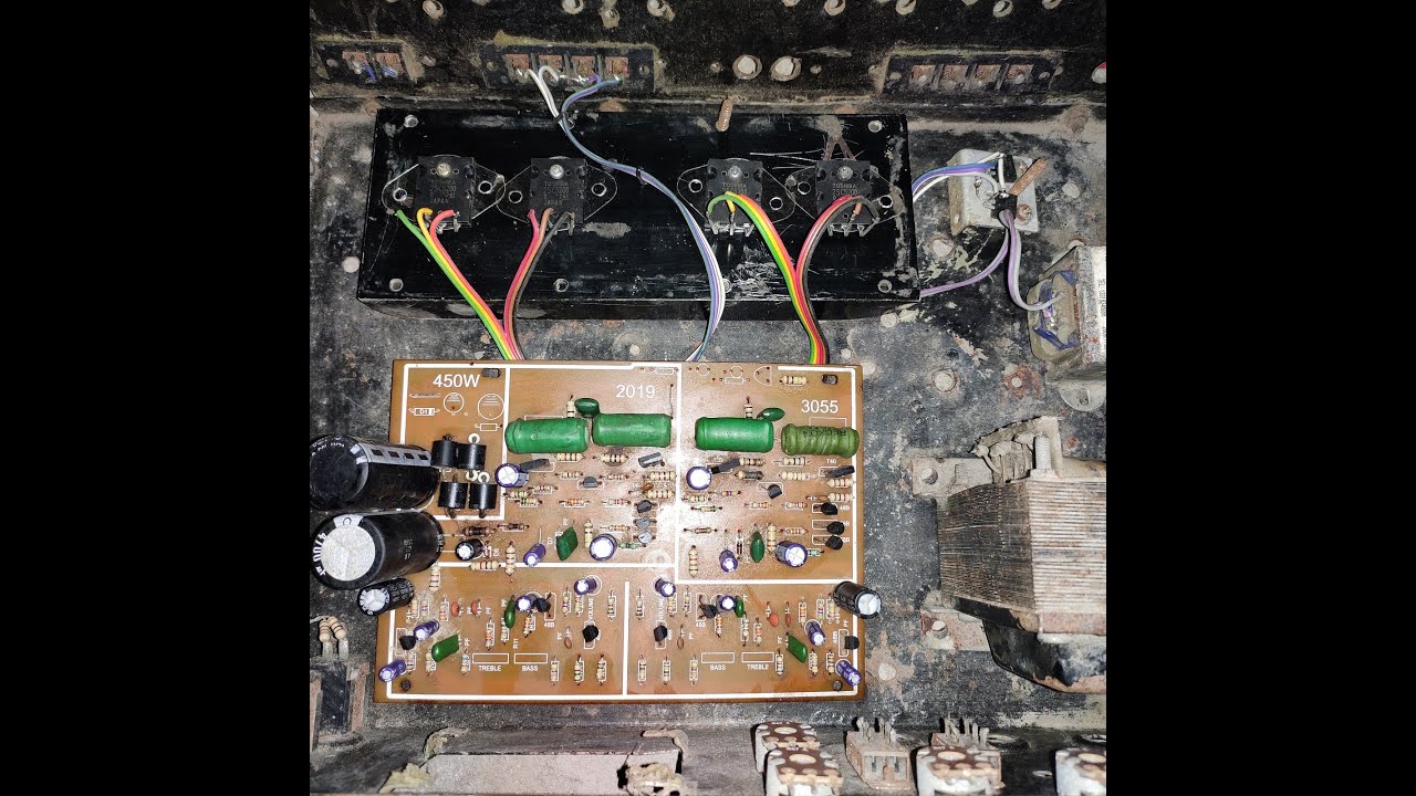 3055 transistor amplifier modified by electronic tec