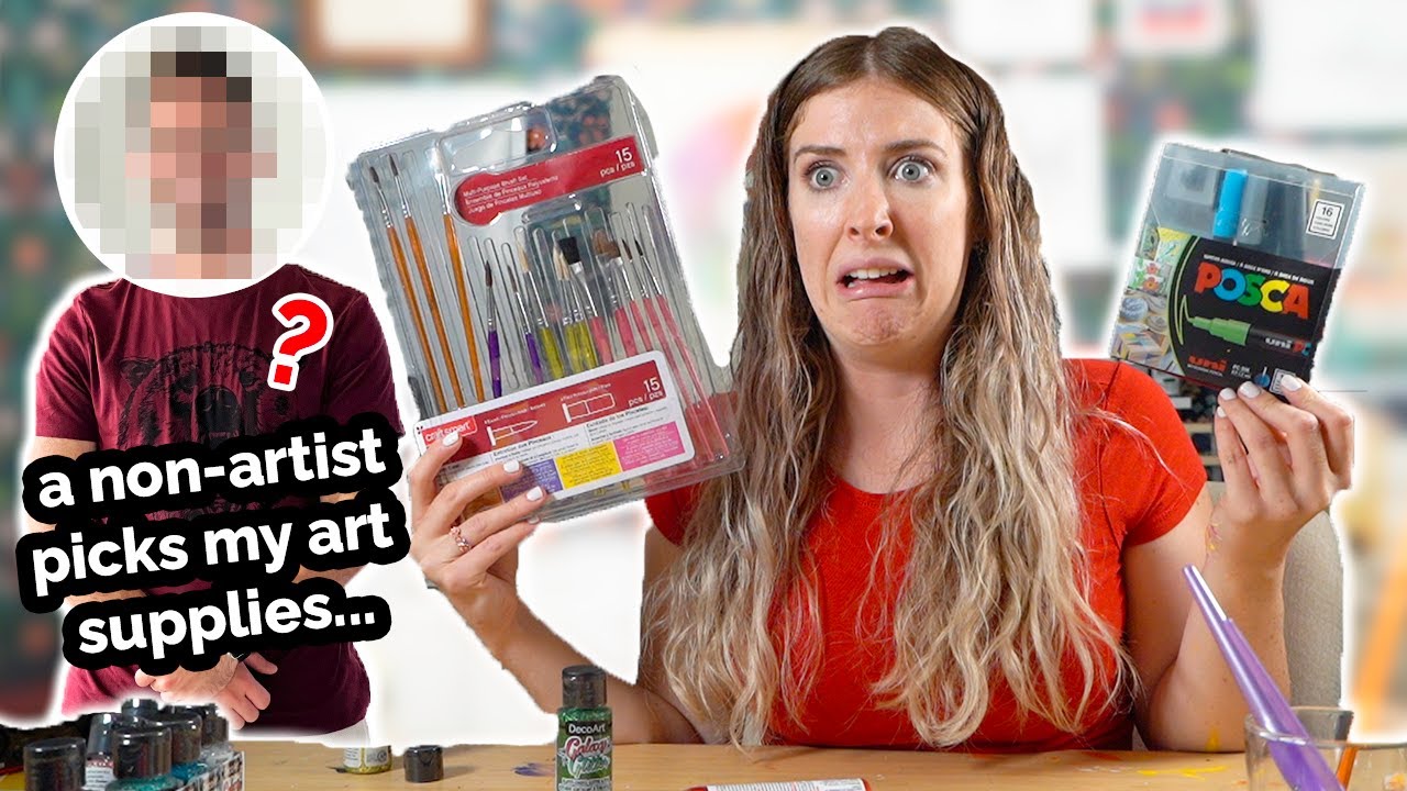 My Non-Artist Boyfriend CHOOSES My ART SUPPLIES!