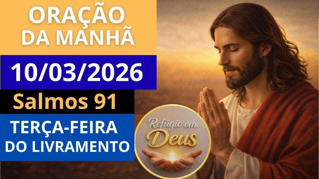 ORAÇÃO DA MANHÃ DE HOJE, TERÇA-FEIRA DO LIVRAMENTO | ORAÇÃO PODEROSA CONTRA TODO MAL | SALMO 91
