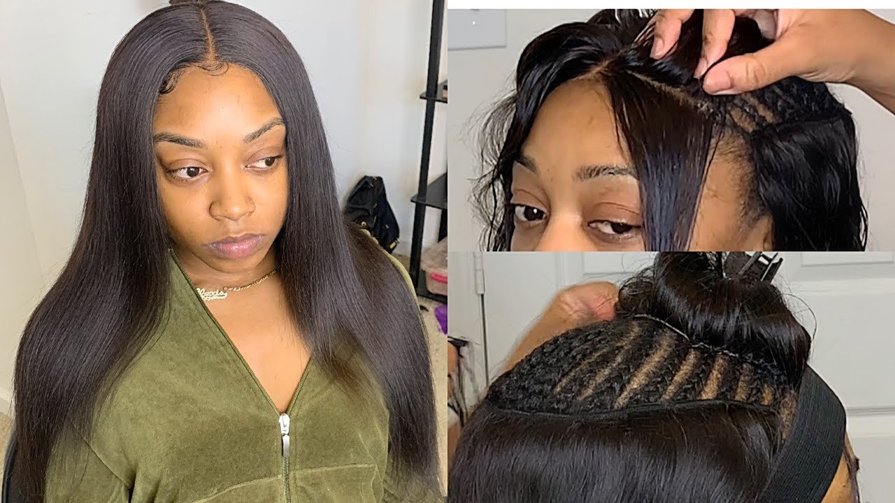MIDDLE PART LACE CLOSURE SEW IN | COMPLETELY GLUELESS