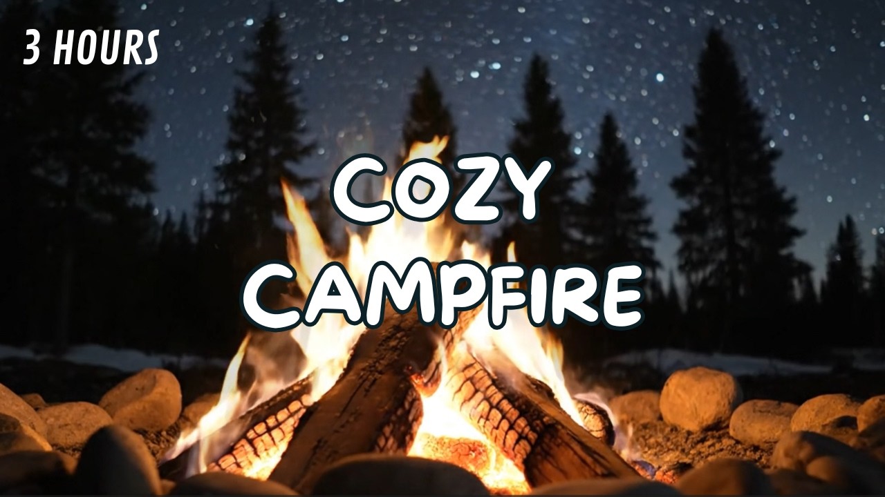 Cozy Fireplace Sounds 🔥 3 Hours of Relaxing Fire Ambience for Deep Sleep #asmr