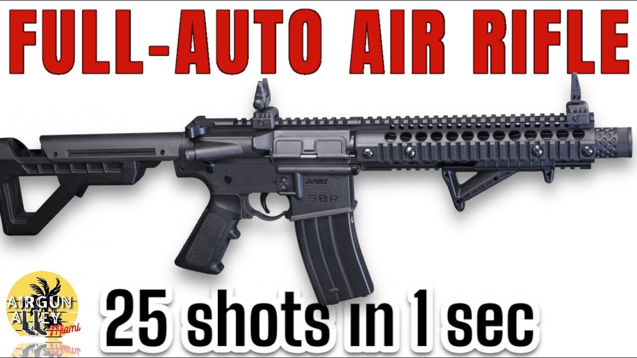 FULL AUTO AIR RIFLE | Crosman DPMS SBR | 25 Shots in 1 Sec