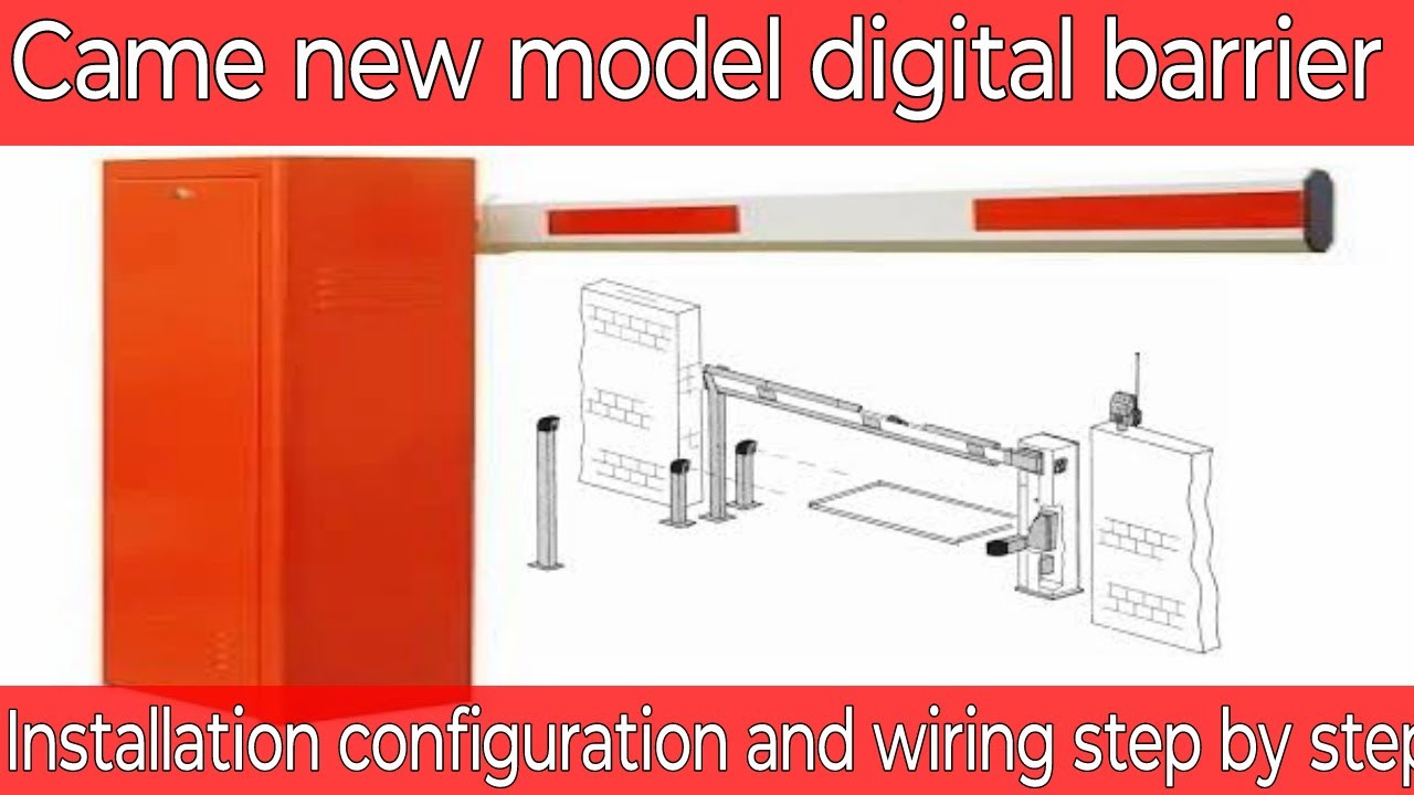 Came digital barrier #azinfo Came new model barrier