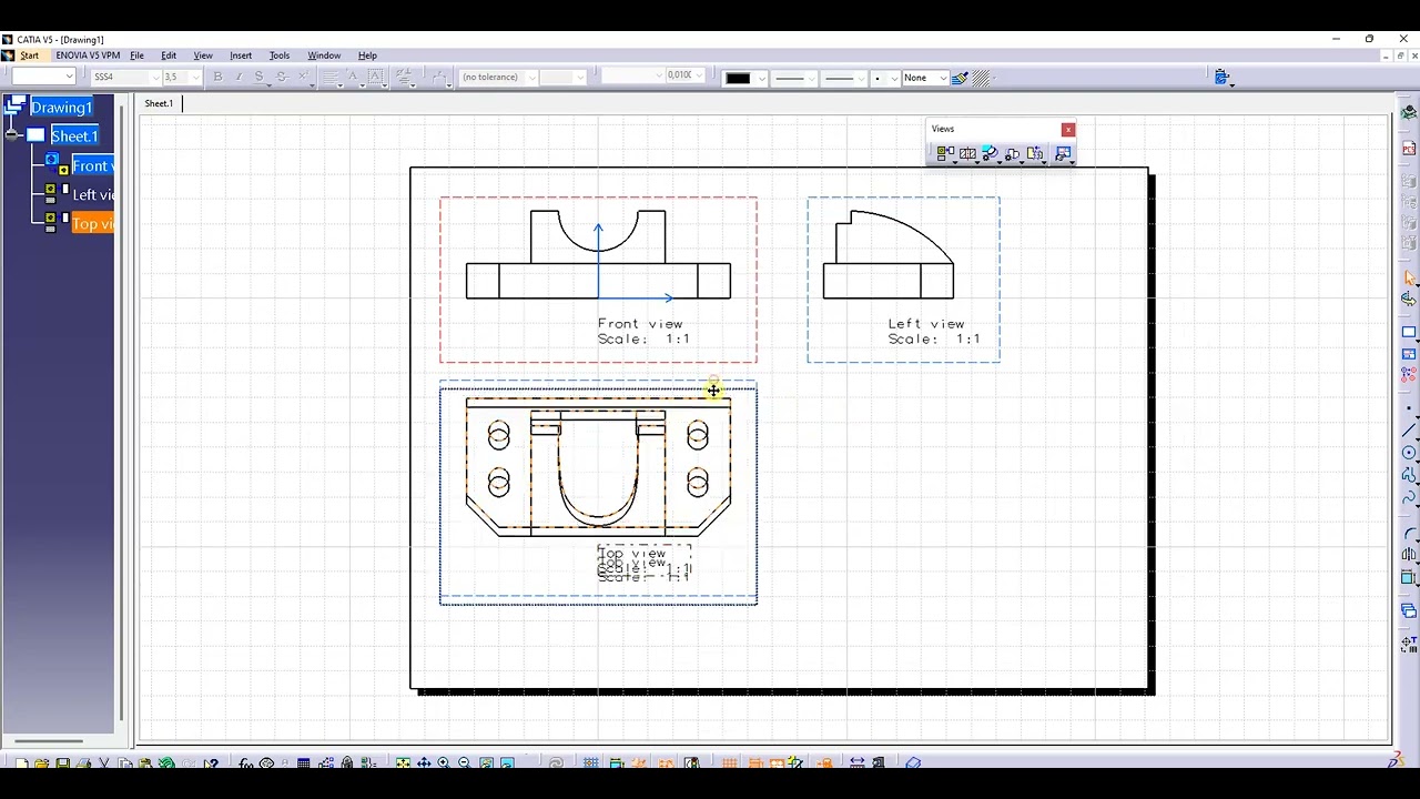 Offset Section View  - CATIA V5  -  CATIALOG