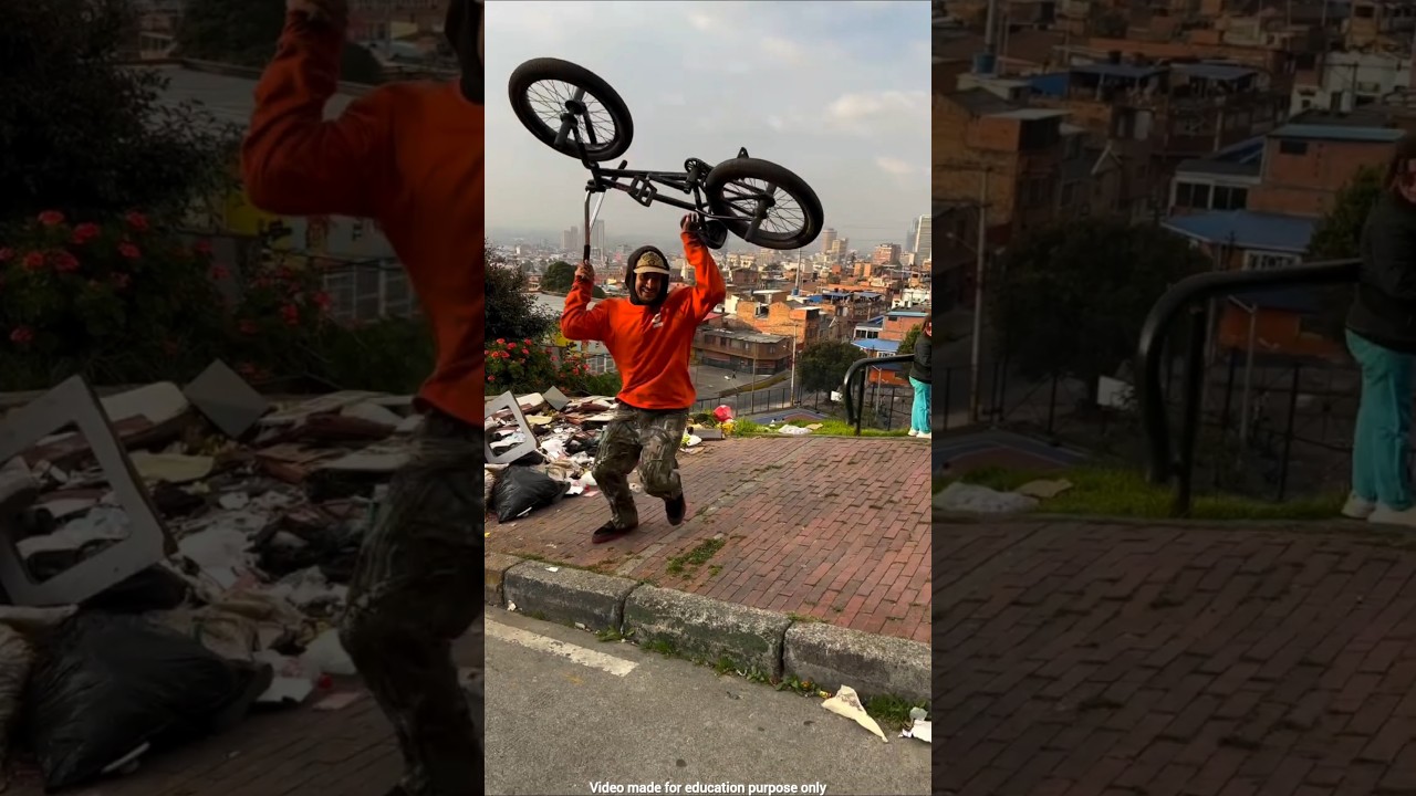 Brake Fail on Slope! His Smart Trick Saved Him 😱#shortvideo #viralvideo