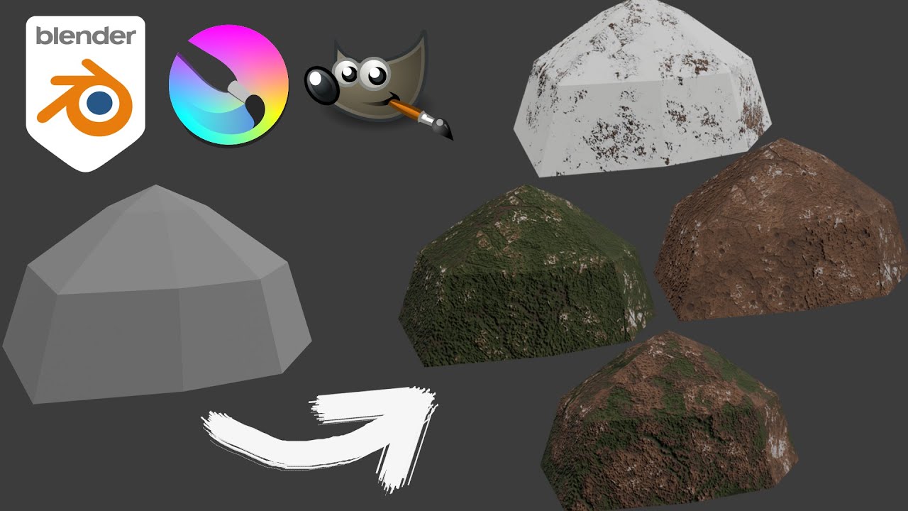 How To Make Game Ready Rocks Part 3: Shaders and Texture Baking in Blender