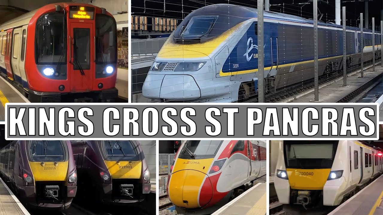 Trains at London Kings Cross & St Pancras International - 01/08/22