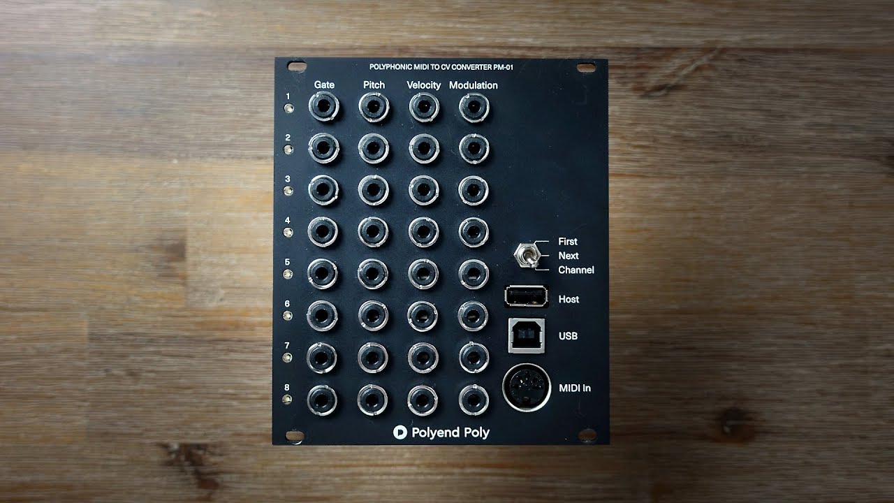 Polyend Poly: Полифонический конвертер Eurorack MIDI в CV