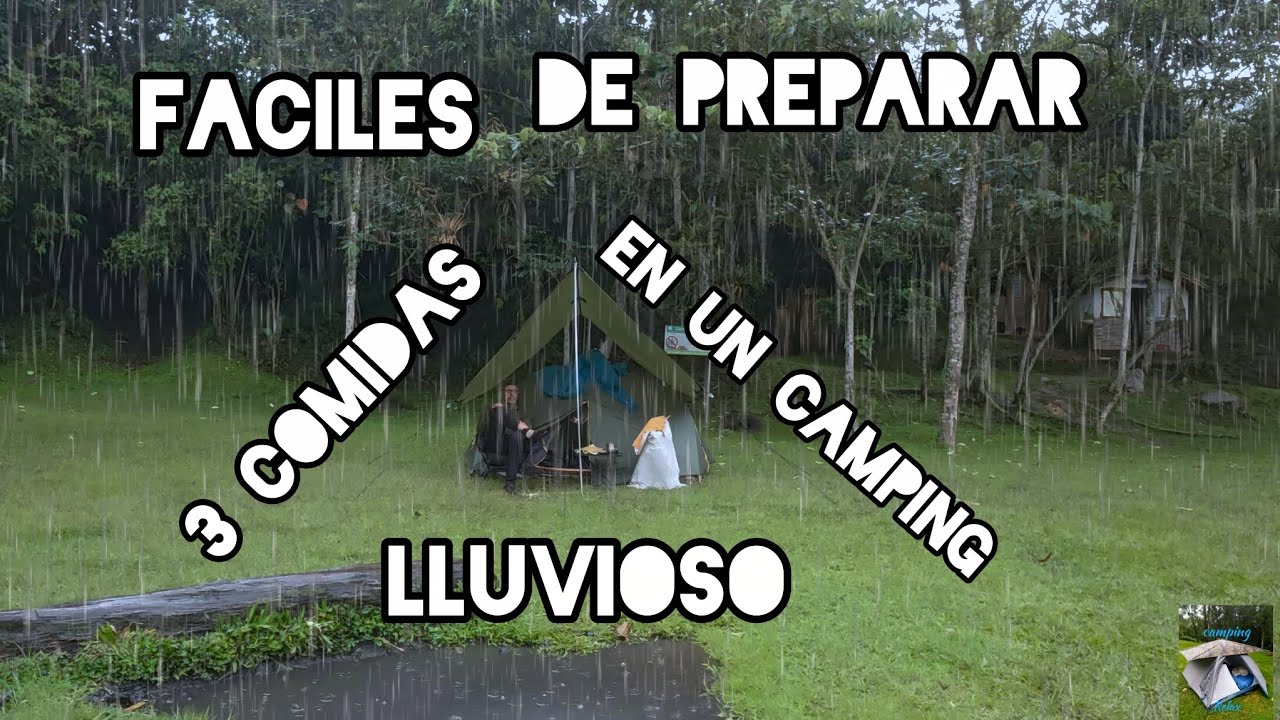 Comidas fáciles de preparar 🍟🥗en un camping.
