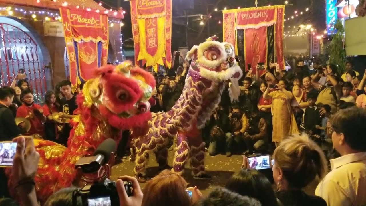 Chinese New Year 2019 Lion Dance @ tangra Chinatown Kolkata India