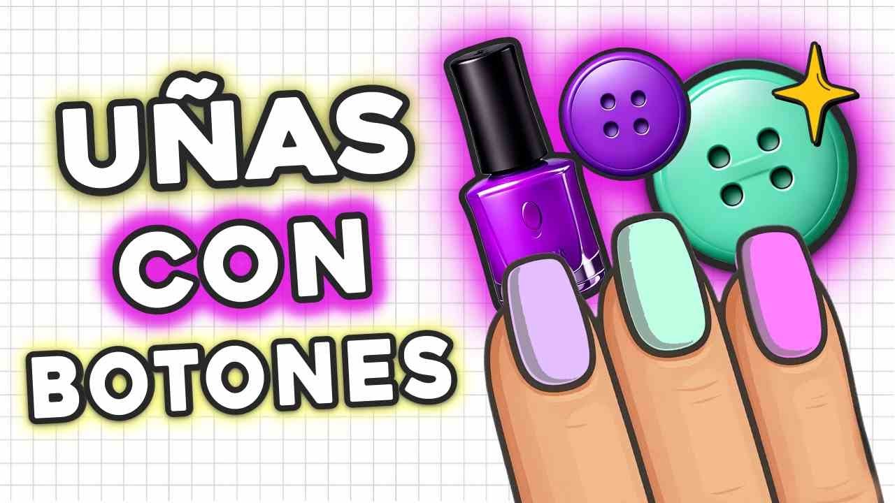 💜 UÑAS CON BOTONES 💜 MORADAS · STAMPING PASO A PASO