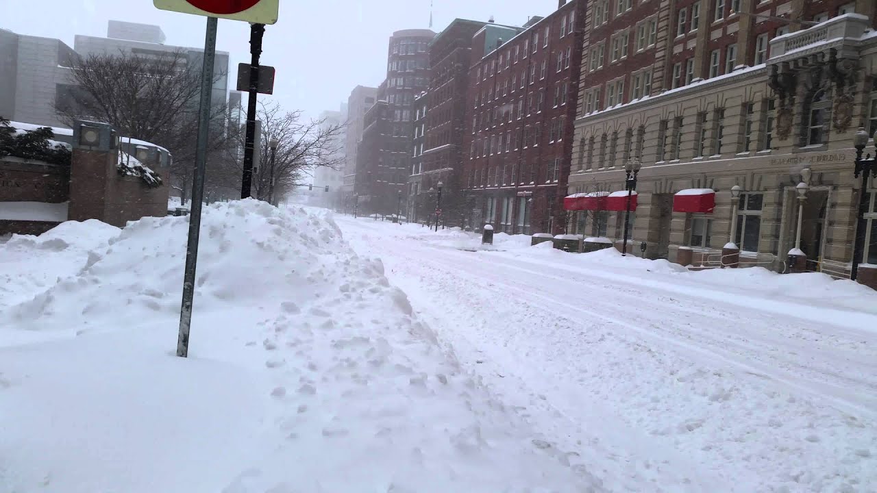 Tormenta de nieve en Boston mass 2015