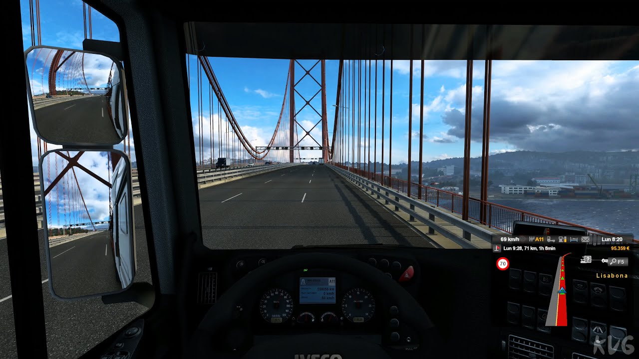 Euro Truck Simulator 2 - Faro to Lisboa - Iberia Gameplay (PC UHD) [4K60FPS]