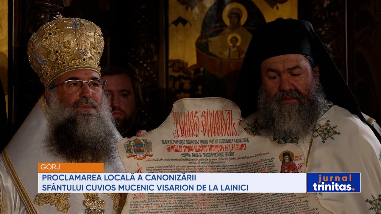 Proclamarea locală a canonizării Sfântului Cuvios Mucenic Visarion de la Lainici