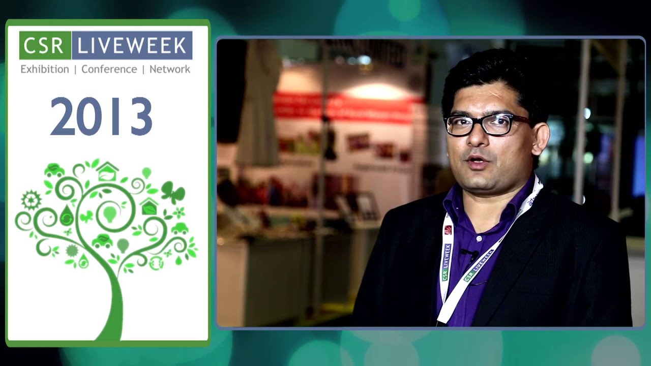 Gunjan Patel, Head CSR, SAP Labs sharing his experience at CSR Live Week