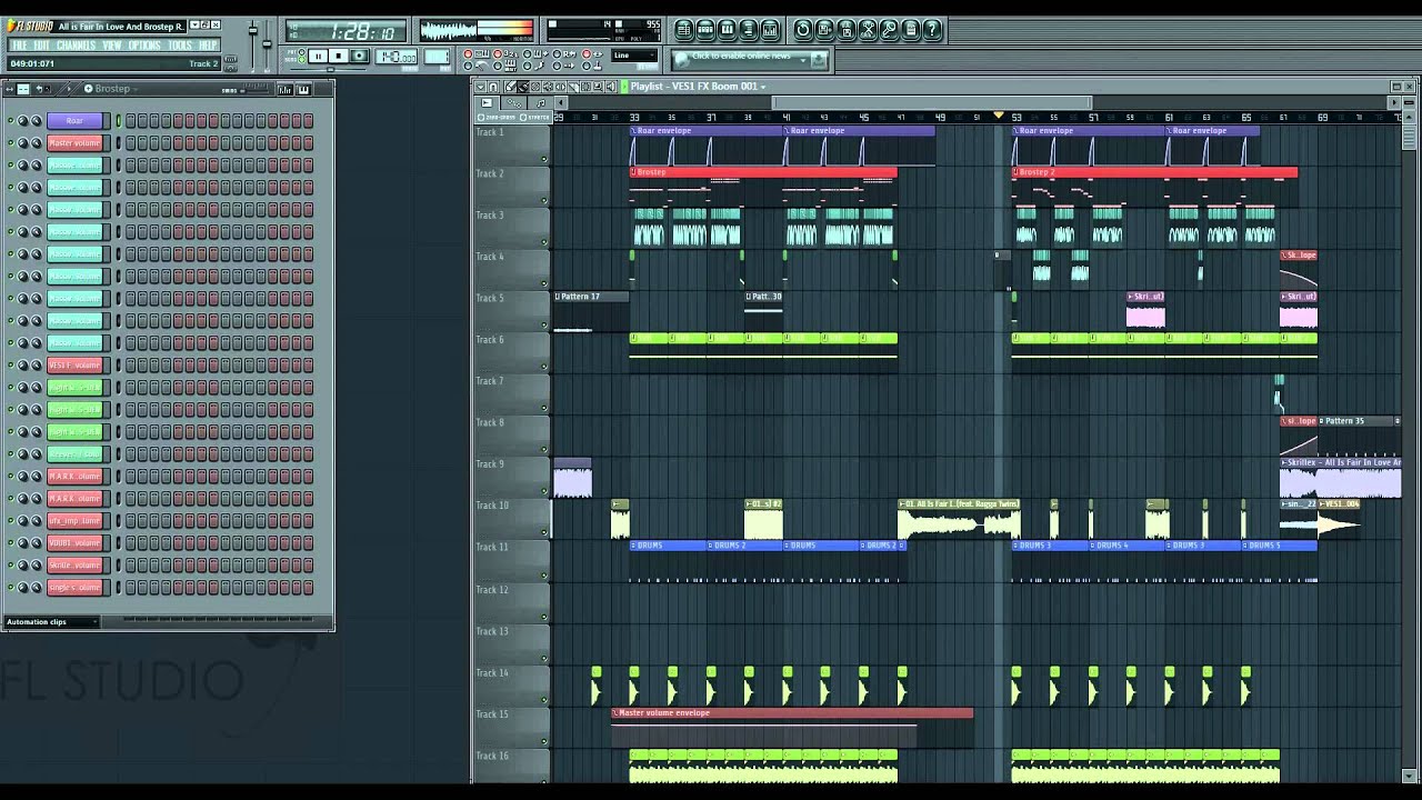 Skrillex - All Is Fair In Love And Brostep [FL Studio]