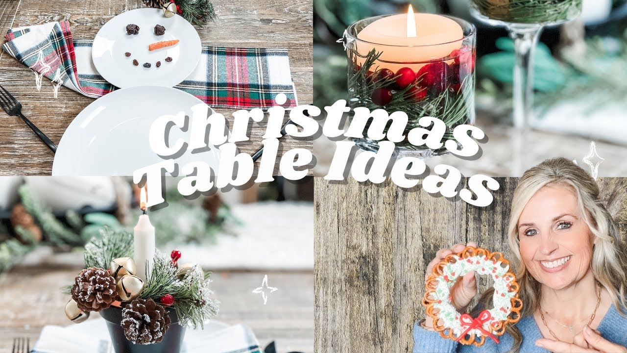 CHRISTMAS TABLE DECORATIONS IDEAS 2023