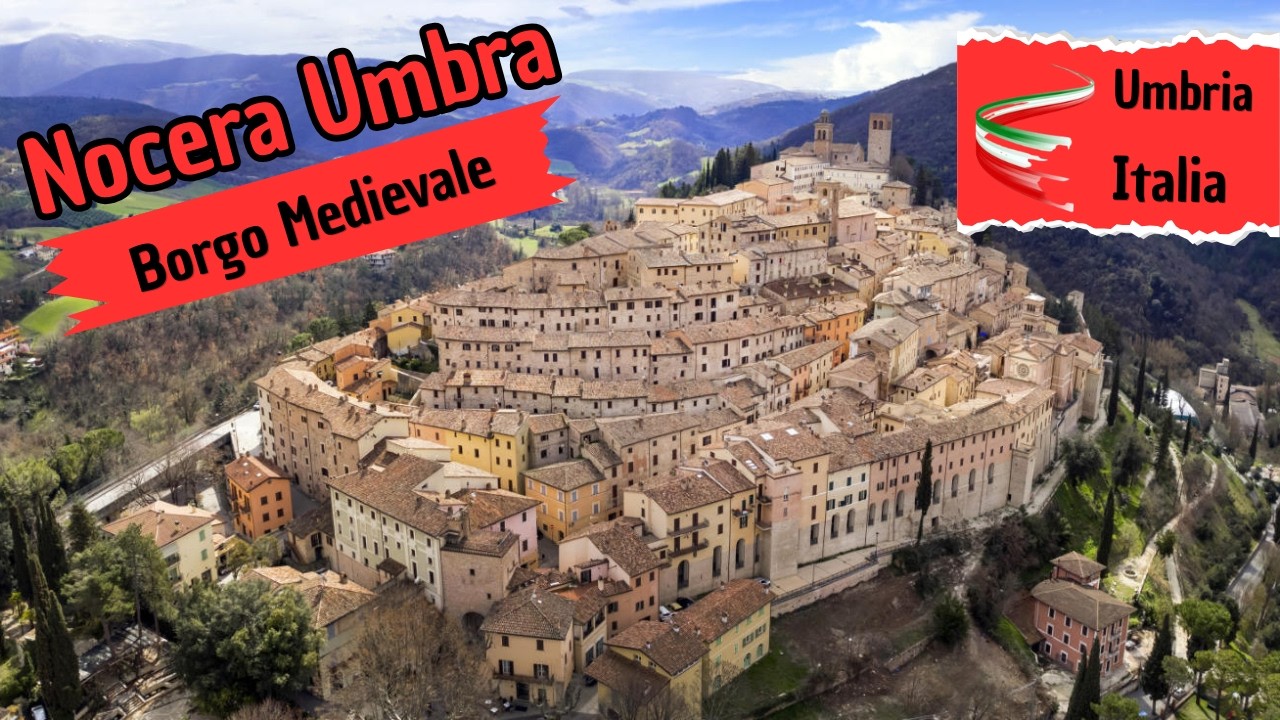 Nocera Umbra Walking Tour 4K | Borgo Medievale in Umbria 🇮🇹