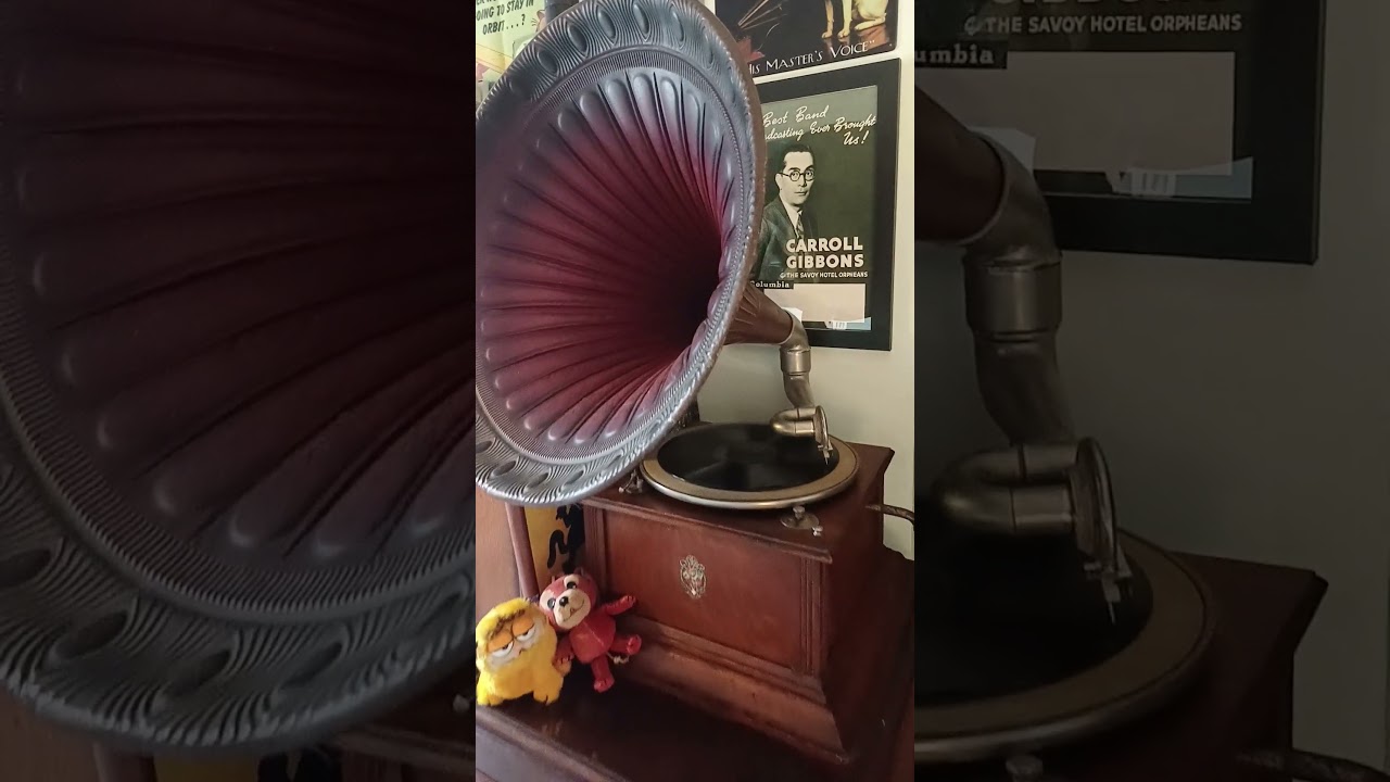 My New Thorens Horn Gramophone! #vintage #music #retro #vinyl #oldies #vintagerecord #recordcollect