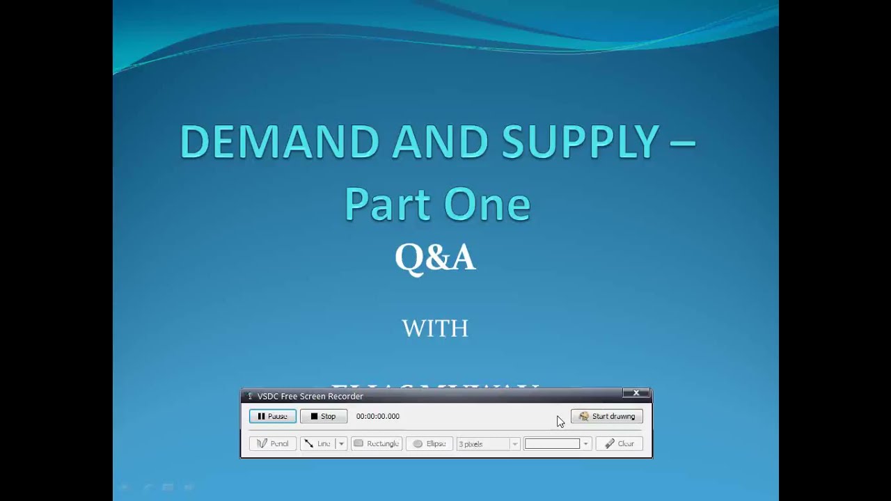 Q&A:- Demand and Supply Part One