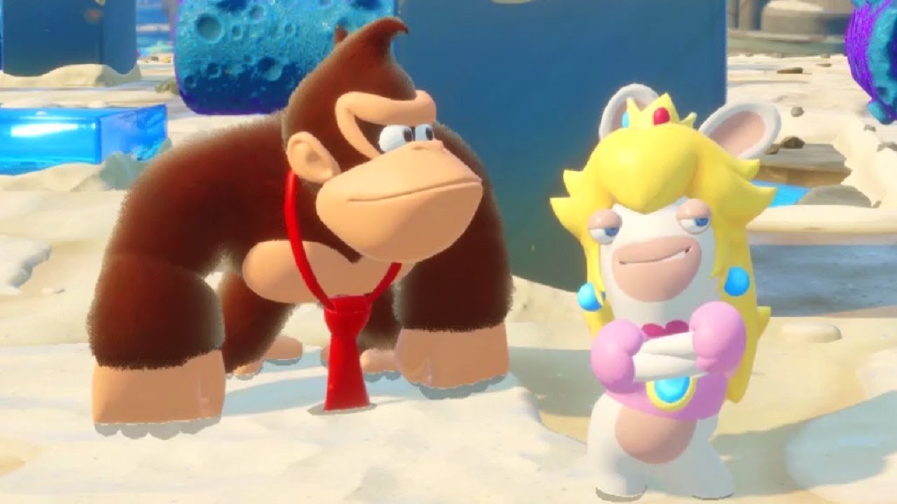 Mario + Rabbids - Donkey Kong Adventure DLC Walkthrough Part 11 - Reef Challenges