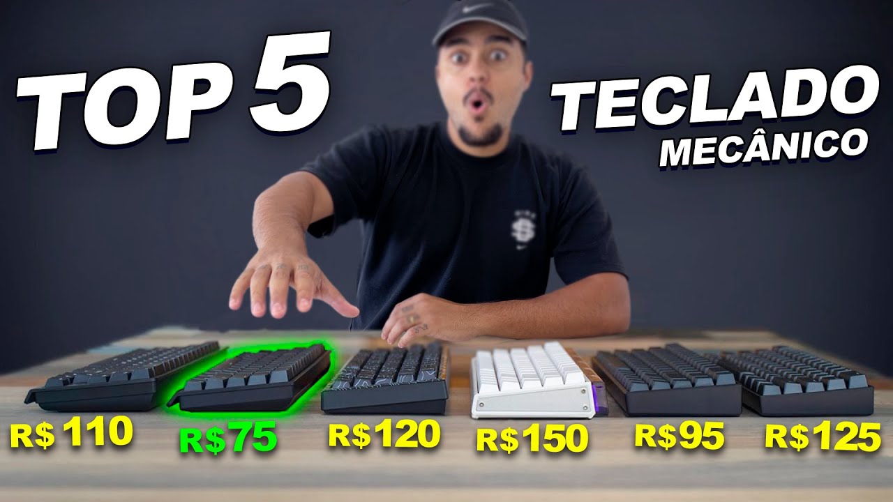 TOP 5 MELHOR Teclado Mecânico BOM e BARATO Melhor Custo-Benefício 2026