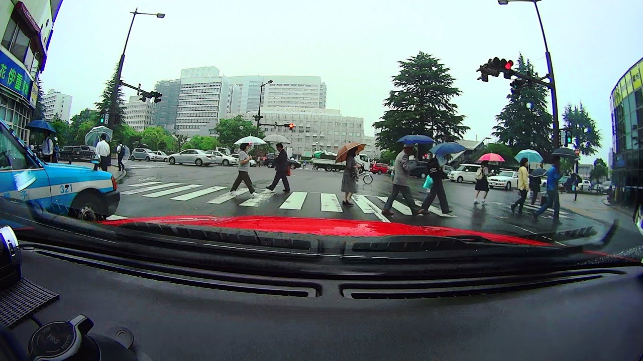 【車載動画】雨の仙台市都心部 青葉区北目町から泉中央まで HDR-AS15広角170°撮影