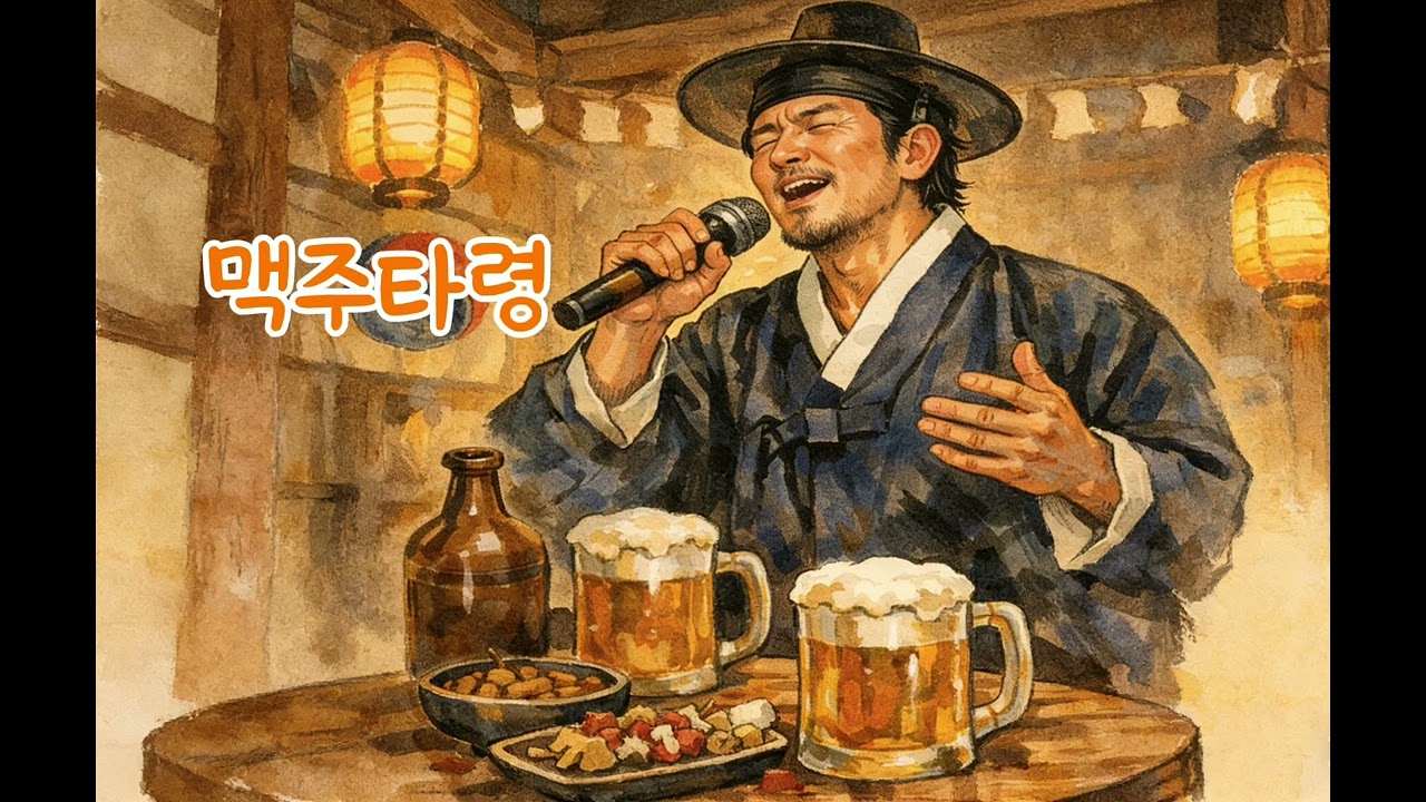 짠 하며 부딪히면 세상사 잊고서#맥주 타령#신나는 음악#트로트추천