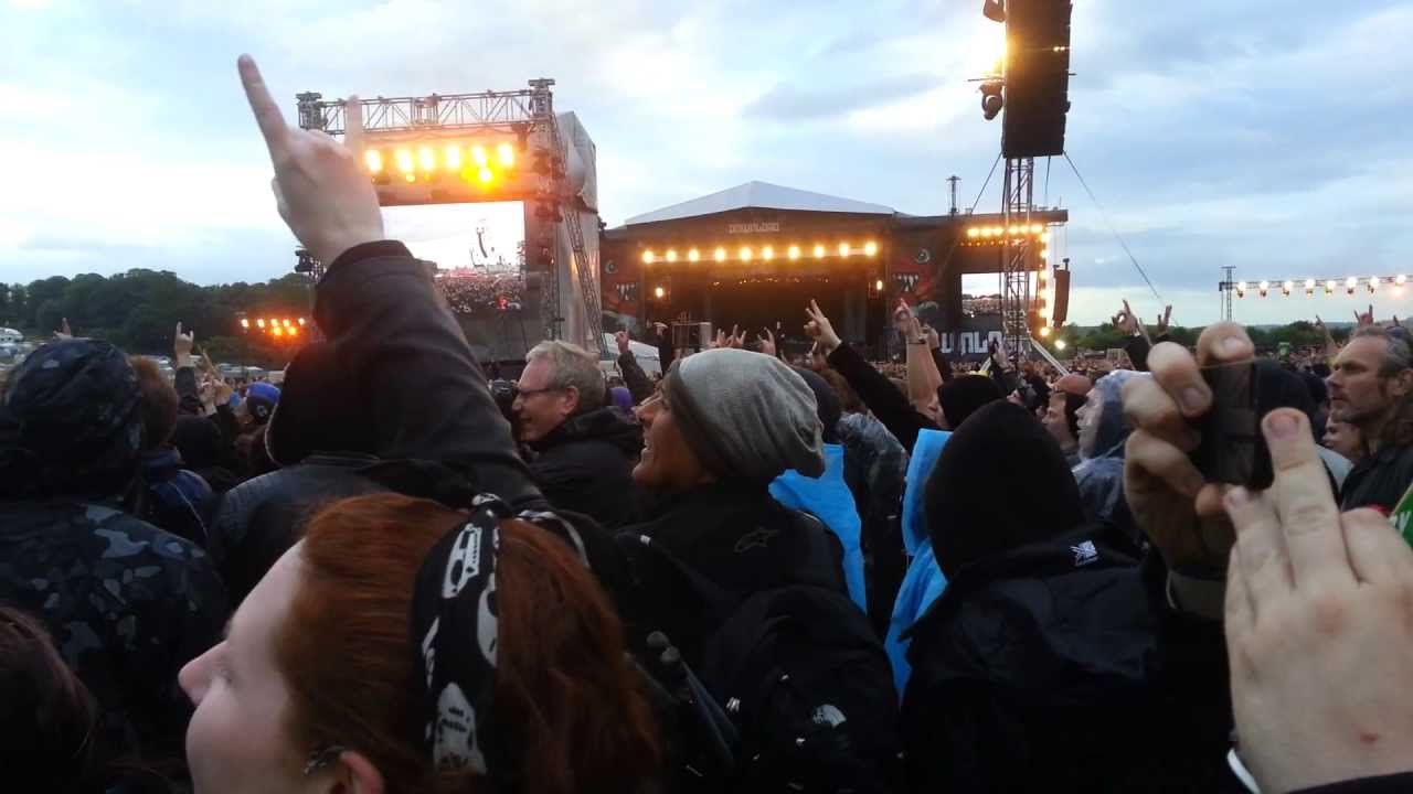 Iron Maiden @ Download 2013 FULL INTRO with spitfires and pyros