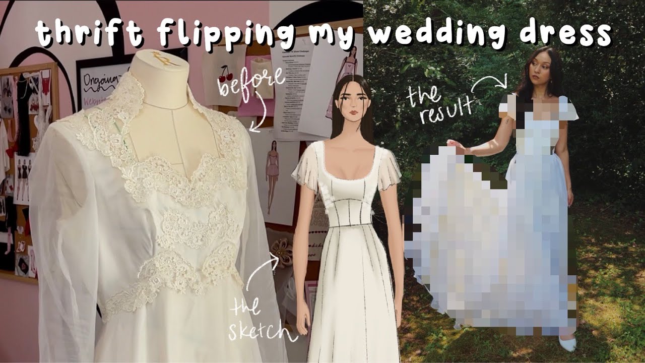 Изготовление моего свадебного платья из БРЕНДНОГО свадебного платья 💍👰‍♀️