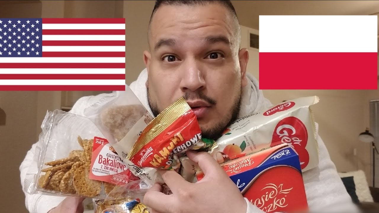 American trying Polish candy