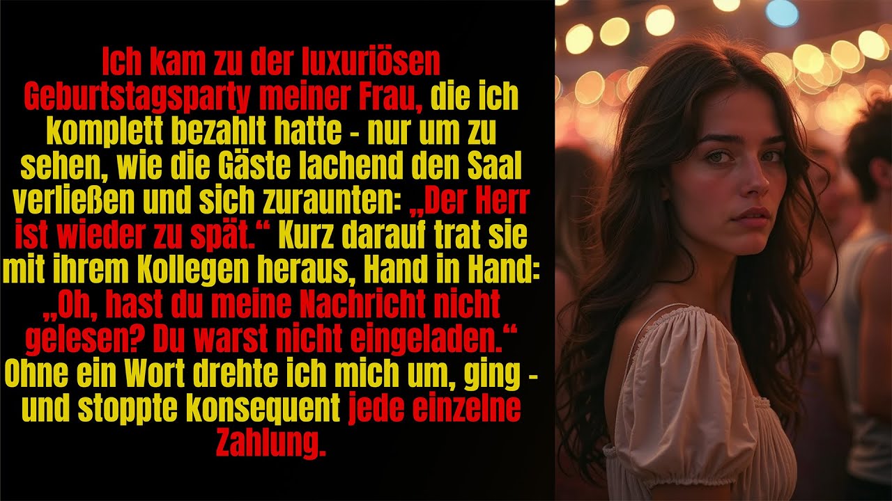 Meine Frau schloss mich von ihrer Party aus – also zog ich ihr den Boden unter den Füßen weg