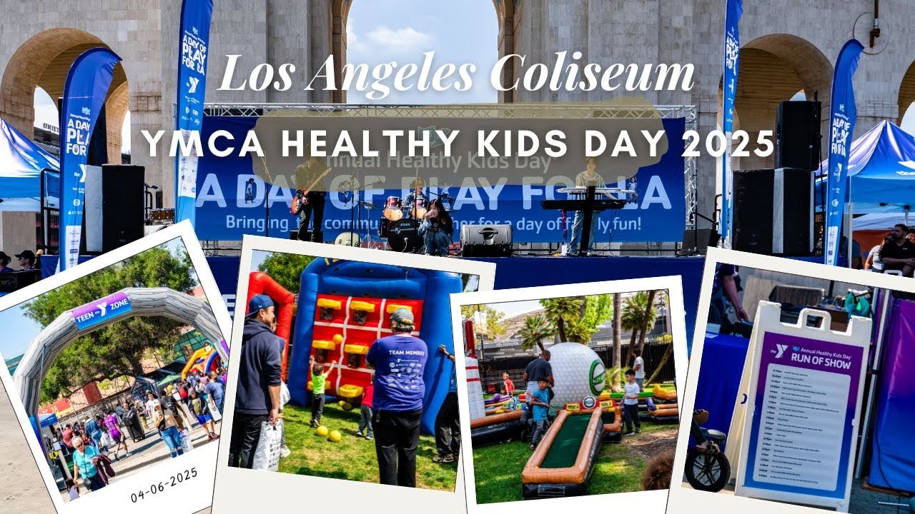 Youth Outreach & Health Fair Planning at LA Coliseum | YMCA 2025 Healthy Kids Day 🏟️👟