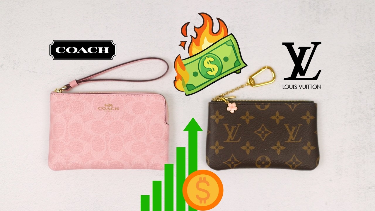 Coach Corner Zip Wristlet vs Louis Vuitton Key Pouch S