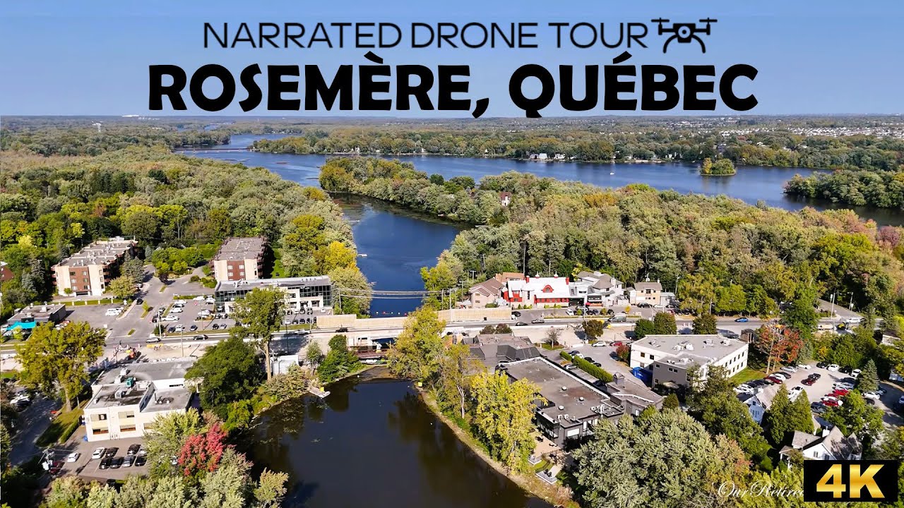 ⚜️🏡Aerial Tour of Rosem&egrave;re, Qu&eacute;bec in 4K | Stunning Drone Views with DJI Mini 4 Pro 🌳🚁