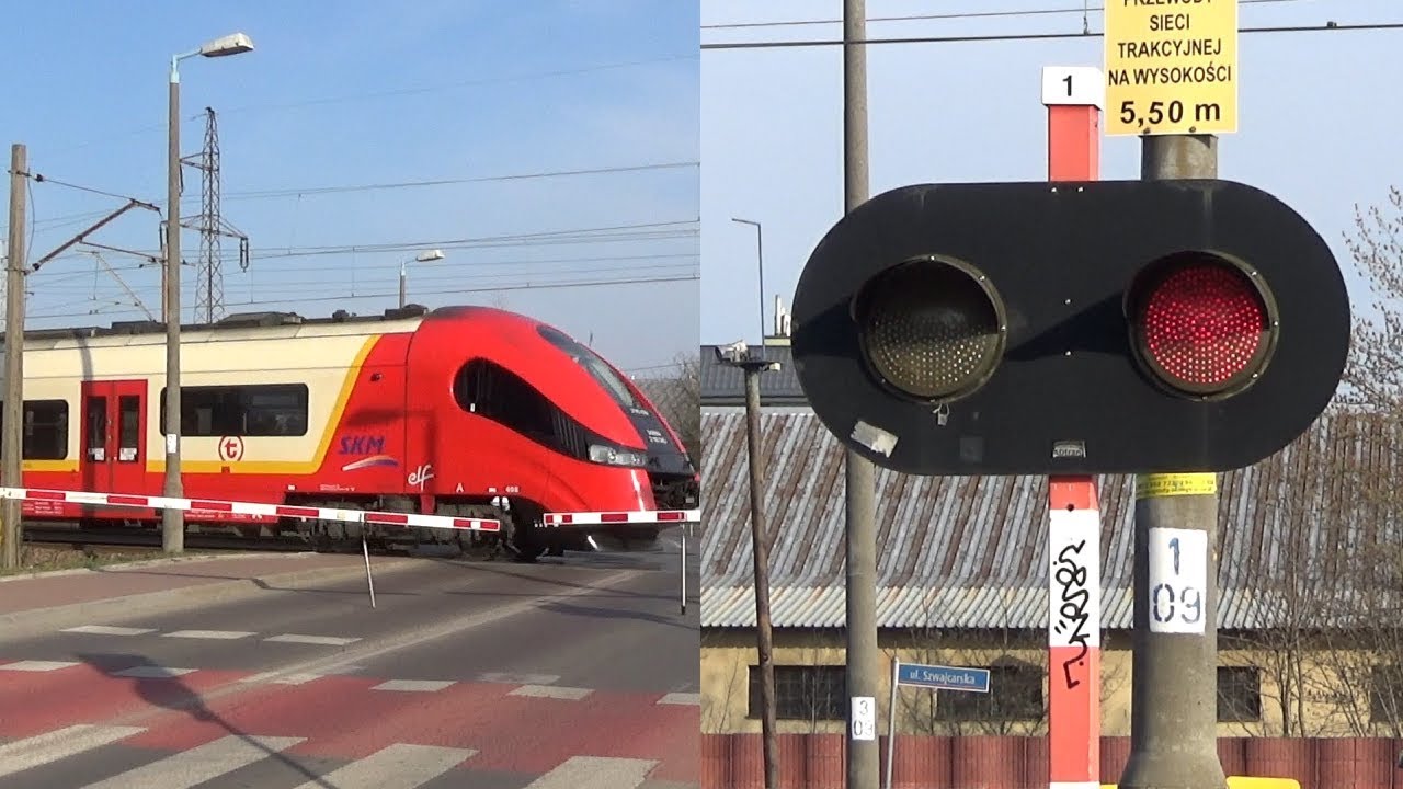 [ ADtranz ] 🇵🇱 Przejazd kolejowy / Railroad crossing Legionowo ul. Piaskowa