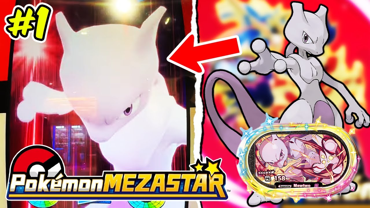 AKHIRNYA MAIN POKEMON MEZASTAR! LANGSUNG COBA PAKE MEWTWO JAGO BANGET! Pokemon Mezastar - 1