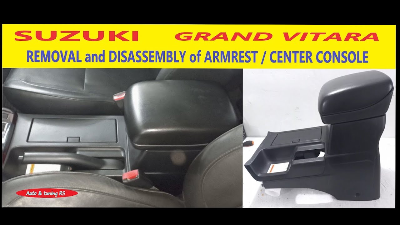 QUITAR y DESMONTAJE de la CONSOLA CENTRAL de APOYABRAZOS en Suzuki Grand Vitara