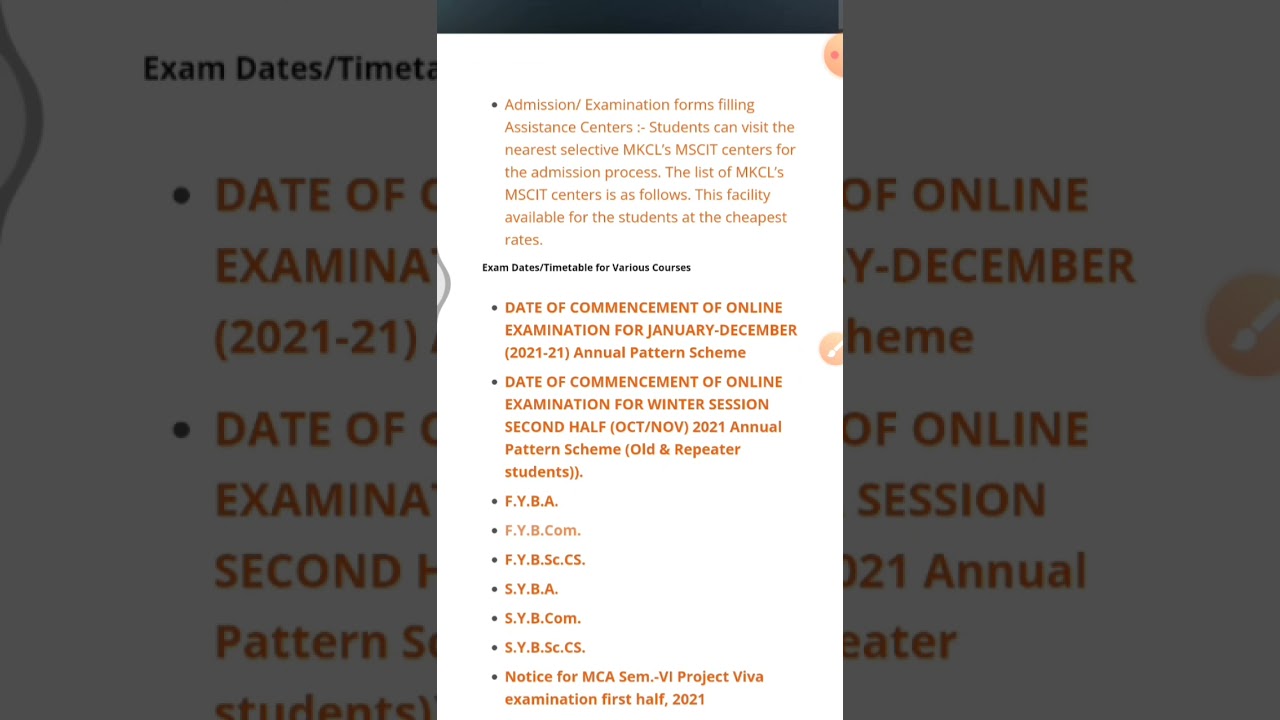Timetable of old and repeaters mumbai university idol | f.y and s.y b.com,b.a,b.sc. November 2021