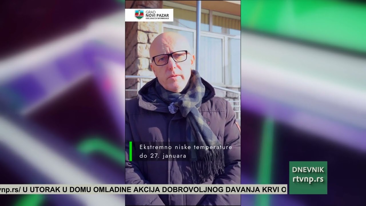 Novi Pazar pred talasom ekstremne hladnoće: Štab za vanredne situacije apeluje na oprez