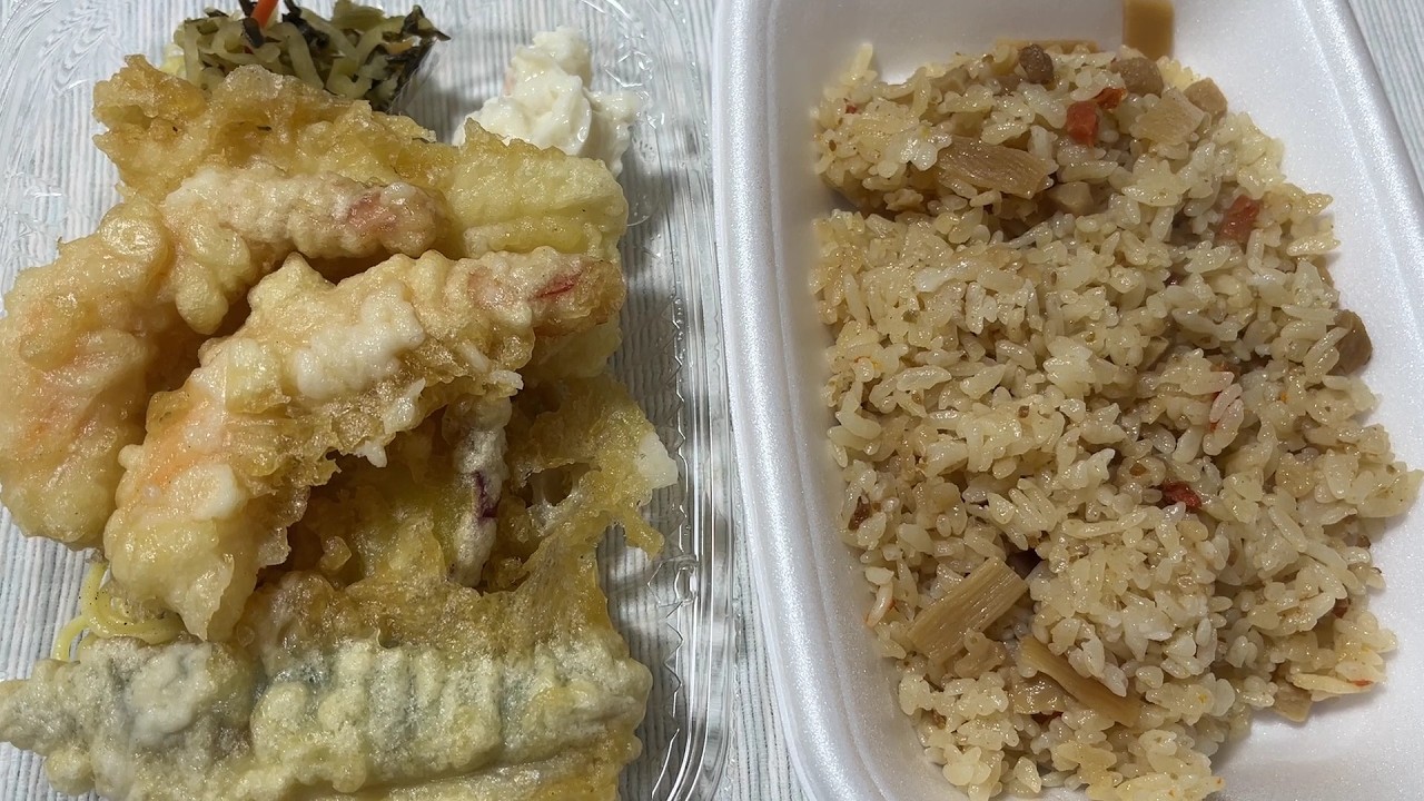 ほっともっと　海鮮天ぷら弁当（たけのこごはん）